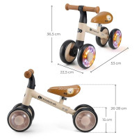 Каталка-біговел Kinderkraft Cutie Flash Beige (KRCUFL00BEG0000)