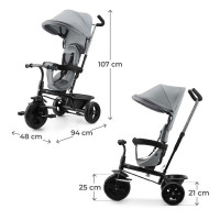 Триколісний велосипед Kinderkraft Freeway 2 Grey (KRFRWA02GRY0000)