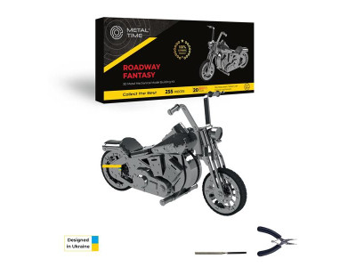 Колекційна модель-конструктор Metal Time Harley Davidson Roadway Fantasy Мотоцикл механічний (MT012)