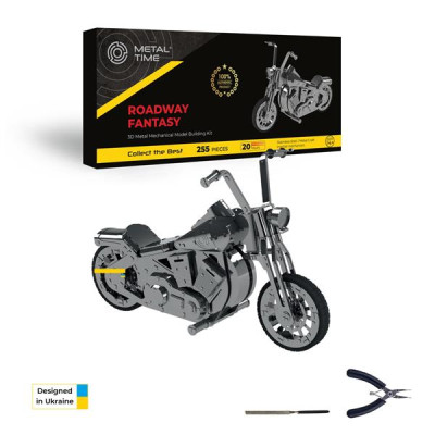 Колекційна модель-конструктор Metal Time Harley Davidson Roadway Fantasy Мотоцикл механічний (MT012)