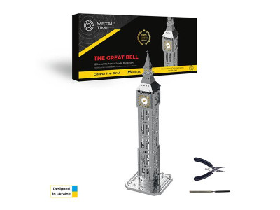 Колекційна модель-конструктор Metal Time The Great Bell Годинникова вежа Біг-Бен настільний годинник (MT077)