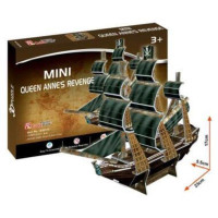 3D пазл CubicFun Міні Корабель Помста королеви Анни (S3031h)