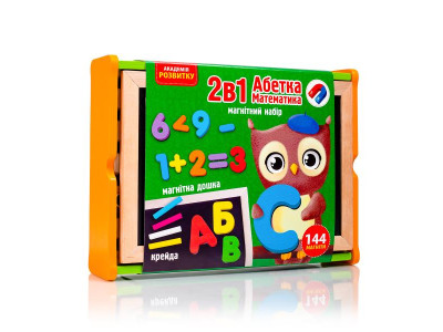 Навчальний набір Vladi Toys 2 в 1 Абетка та математика (VT5411-17