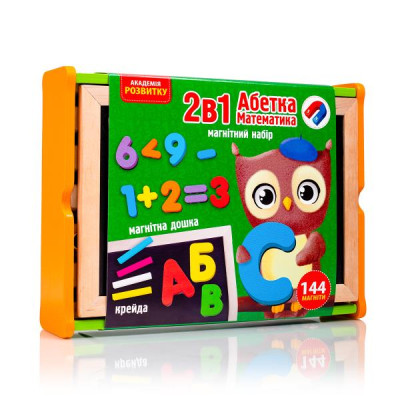 Навчальний набір Vladi Toys 2 в 1 Абетка та математика (VT5411-17