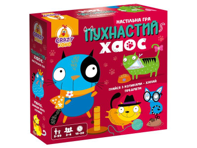 Настільна гра Vladi Toys Пухнастий хаос (VT8055-32) Настільна гра Vladi Toys Пухнастий хаос (VT8055-32)