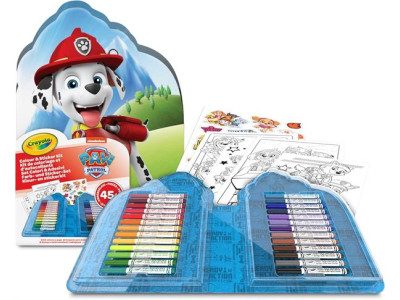 Переносний набір для малювання Crayola Paw Patrol з фломастерами та розмальовками (04-0783) Переносний набір для малювання Crayola Paw Patrol з фломастерами та розмальовками (04-0783)