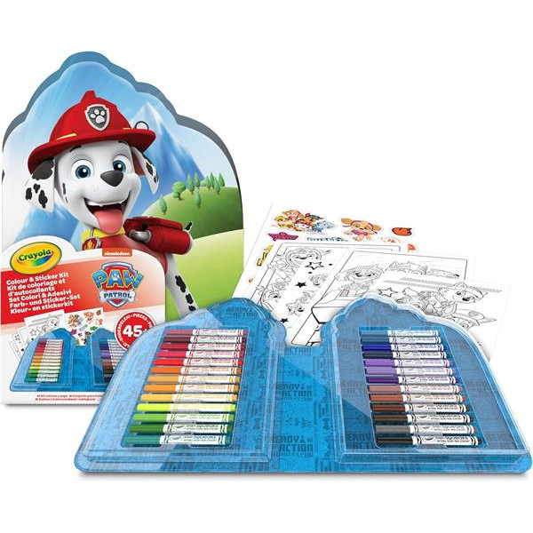 Переносний набір для малювання Crayola Paw Patrol з фломастерами та розмальовками (04-0783) Переносний набір для малювання Crayola Paw Patrol з фломастерами та розмальовками (04-0783)