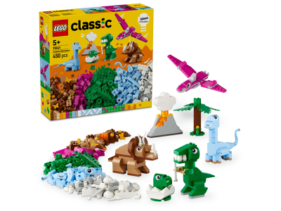 Конструктор LEGO Classic Творчі динозаври 450 деталей (11041) Конструктор LEGO Classic Творчі динозаври 450 деталей (11041)