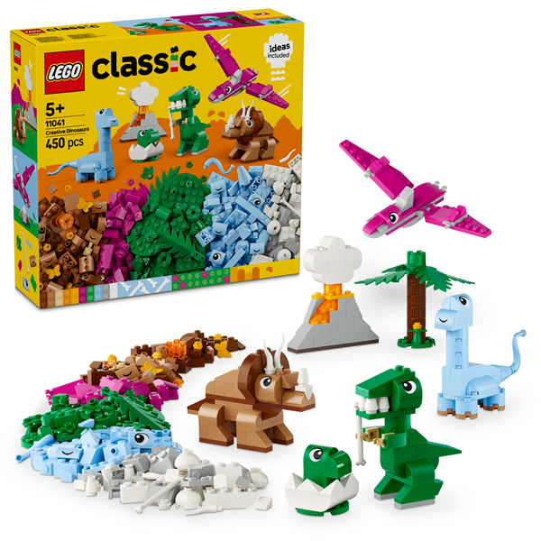 Конструктор LEGO Classic Творчі динозаври 450 деталей (11041) Конструктор LEGO Classic Творчі динозаври 450 деталей (11041)