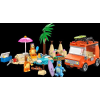 Конструктор LEGO Bluey Пляж і сімейна поїздка на автомобілі Блуї 133 деталі (11202)