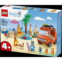 Конструктор LEGO Bluey Пляж і сімейна поїздка на автомобілі Блуї 133 деталі (11202)