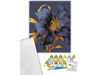 Картина за номерами ArtCraft Таємнича лілія з металізованими фарбами 40х50 см (13151-AC)