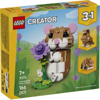 Конструктор LEGO Creator Чарівний хом'як з квіткою 166 Деталей (31376)