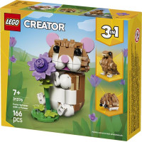 Конструктор LEGO Creator Чарівний хом'як з квіткою 166 Деталей (31376)