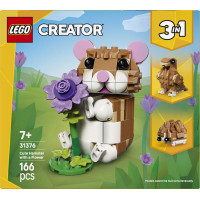 Конструктор LEGO Creator Чарівний хом'як з квіткою 166 Деталей (31376)