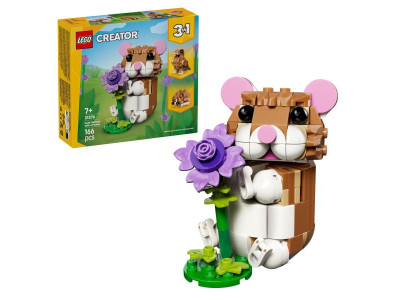 Конструктор LEGO Creator Чарівний хом'як з квіткою 166 Деталей (31376)