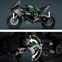 Конструктор LEGO Technic Мотоцикл Kawasaki Ninja H2R 643 деталі (42170)