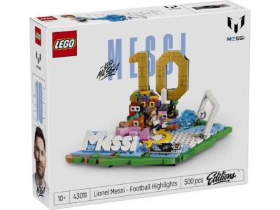 Конструктор LEGO® Editions Ліонель Мессі — найкращі моменти футбольних матчів, 500 деталей (43011)