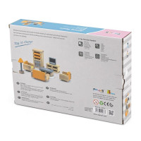 Дерев'яні меблі для ляльок PolarB Вітальня (44037) Дерев'яні меблі для ляльок PolarB Вітальня (44037)