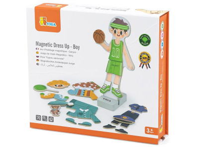 Магнітна гра Viga Toys Вдягни хлопчика (44636)