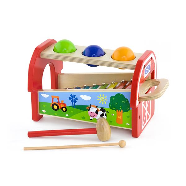 Дерев'яна стукалка Viga Toys Кульки та ксилофон (50348) Дерев'яна стукалка Viga Toys Кульки та ксилофон (50348)