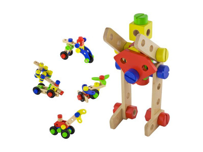 Дерев'яний конструктор Viga Toys 48 деталей (50383) Дерев'яний конструктор Viga Toys 48 деталей (50383)