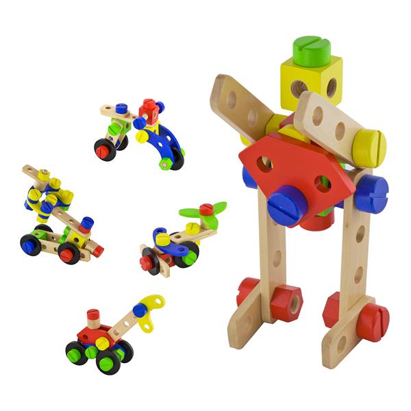 Дерев'яний конструктор Viga Toys 48 деталей (50383) Дерев'яний конструктор Viga Toys 48 деталей (50383)