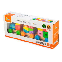 Дерев'яний поїзд Viga Toys Яскраві кубики (50534) Дерев'яний поїзд Viga Toys Яскраві кубики (50534)