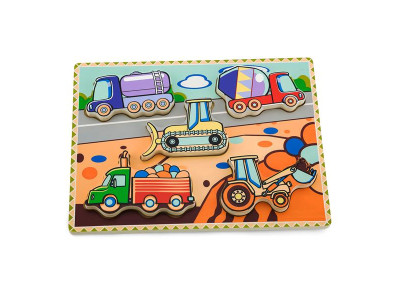 Деревяна рамка-вкладиш Viga Toys Спецмашини (56439)