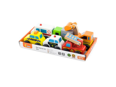 Набір машинок Viga Toys Спецтранспорт 6 шт. (59621)