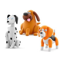 Набір пластиліну ЛІПАКА – СОБАКИ-ДРУЗЯКИ: ДАЛМАТИНЕЦЬ ТУРБО ЛАБРАДОР НЯМ-НЯМ БІГЛЬ ВОКІ
