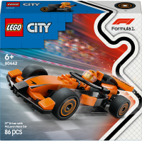 Конструктор LEGO City Пілот F1 з автомобілем для перегонів команди McLaren 86 деталей (60442)
