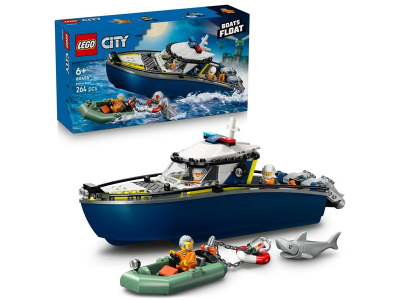 Конструктор LEGO City Переслідування на поліцейському катері 264 деталі (60456)
