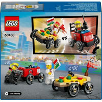 Конструктор LEGO City Піца-авто проти пожежної машини набір для перегонів 70 деталей (60458) Конструктор LEGO City Піца-авто проти пожежної машини набір для перегонів 70 деталей (60458)
