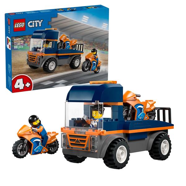 Конструктор LEGO City Транспортер мотоциклів 88 Деталей (60491) Конструктор LEGO City Транспортер мотоциклів 88 Деталей (60491)
