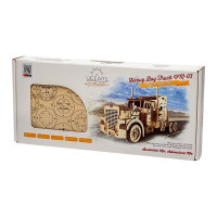 Дерев'яний механічний 3D конструктор Ugears Тягач VM-03 (70056)