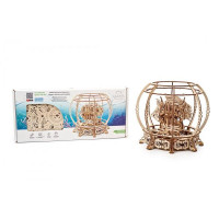 Дерев'яний механічний 3D конструктор Ugears Акваріум (70155)
