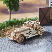 Дерев'яний механічний 3D конструктор Ugears Спорткар Спритна миша (70202) Дерев'яний механічний 3D конструктор Ugears Спорткар Спритна миша (70202)