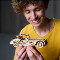Дерев'яний механічний 3D конструктор Ugears Спорткар Спритна миша (70202) Дерев'яний механічний 3D конструктор Ugears Спорткар Спритна миша (70202)