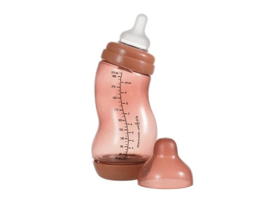 Антиколікова пляшечка Difrax S-bottle Wide із силіконовою соскою 310 мл коричневий (707 Brick)