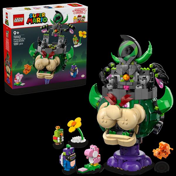 Конструктор LEGO Super Mario Prince Florian і Castle Bowser 1251 деталь (72042)