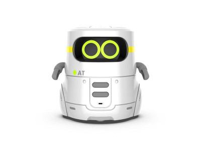 Інтерактивний робот AT-Robot із сенсорним управлінням та навчальними картками українською білий (AT002-01-UKR)
