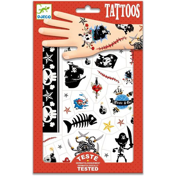 Набор наліпок на тіло Djeco Пірати (DJ09584)