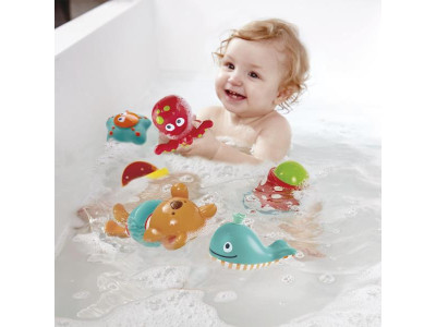 Набір іграшок для ванної Hape Мої перші іграшки для ванної 7 в 1 (E0220)