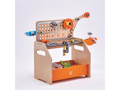 Конструктор Hape Junior Inventor Науковий верстак настільний 58 деталей (E3028)