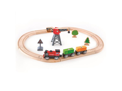 Іграшкова залізниця Hape Доставка вантажів 19 ел. (E3731) Іграшкова залізниця Hape Доставка вантажів 19 ел. (E3731)