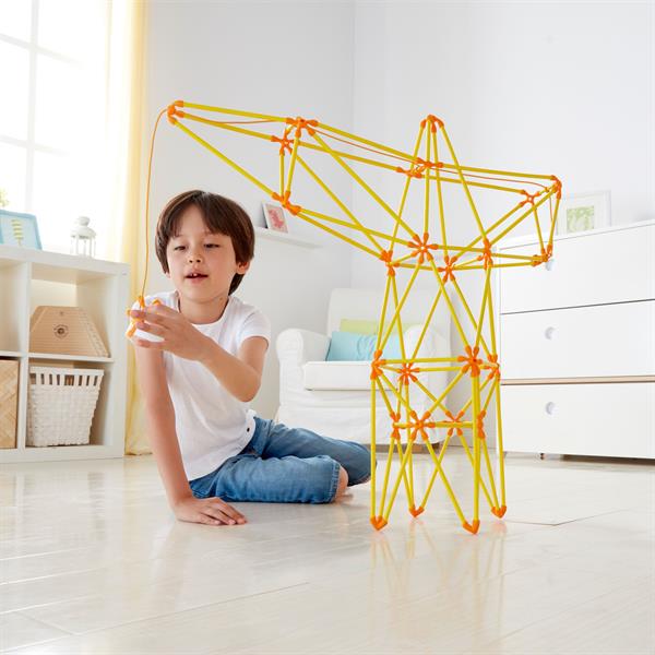 Конструктор Hape Flexistix Кран 94 деталі бамбуковий (E5562) Конструктор Hape Flexistix Кран 94 деталі бамбуковий (E5562)