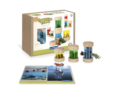 Ігровий набір Guidecraft Natural Play Скарби в кольорових баночках (G3087)