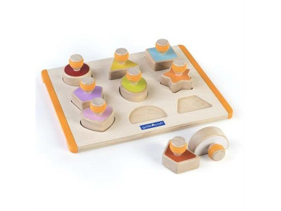 Рамка-вкладиш Guidecraft Manipulatives Форми з ручками (G6742) Рамка-вкладиш Guidecraft Manipulatives Форми з ручками (G6742)