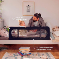 Захисний бортик для ліжка Kinderkraft Guard and Dream Grey (KAGUDR00BLK0000) Захисний бортик для ліжка Kinderkraft Guard and Dream Grey (KAGUDR00BLK0000)